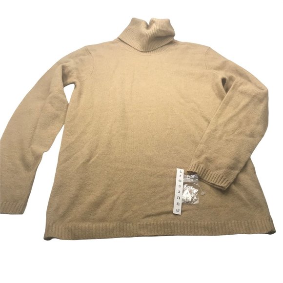 Rosanna Women's Sweater Turtle Neck Size Small Tan New With Tags - Picture 1 of 12